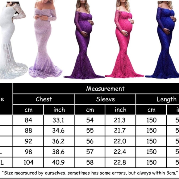 New, long sleeve maternity Maxi Photoshoot dress - Picture 3 of 8